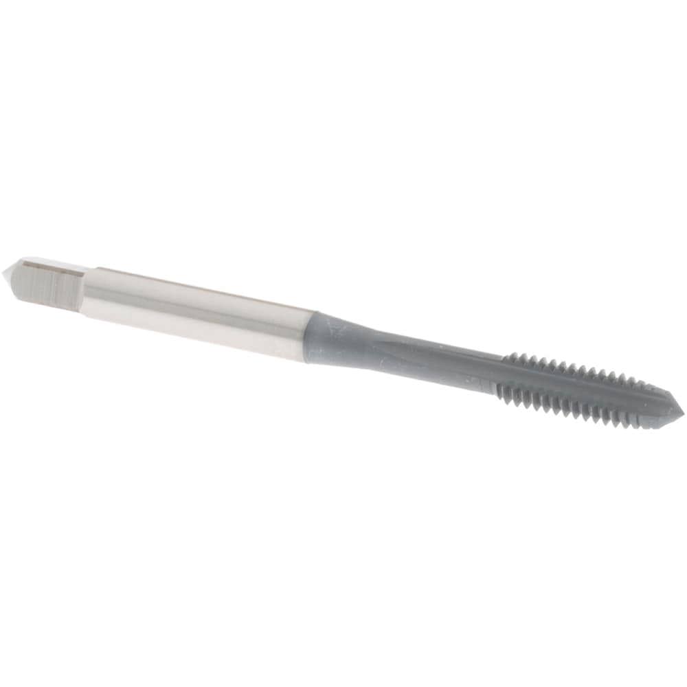 Straight Flute Tap: #8-32 UNC, 3 Flute, Plug Chamfer, 3B Class of Fit, High-Speed Steel