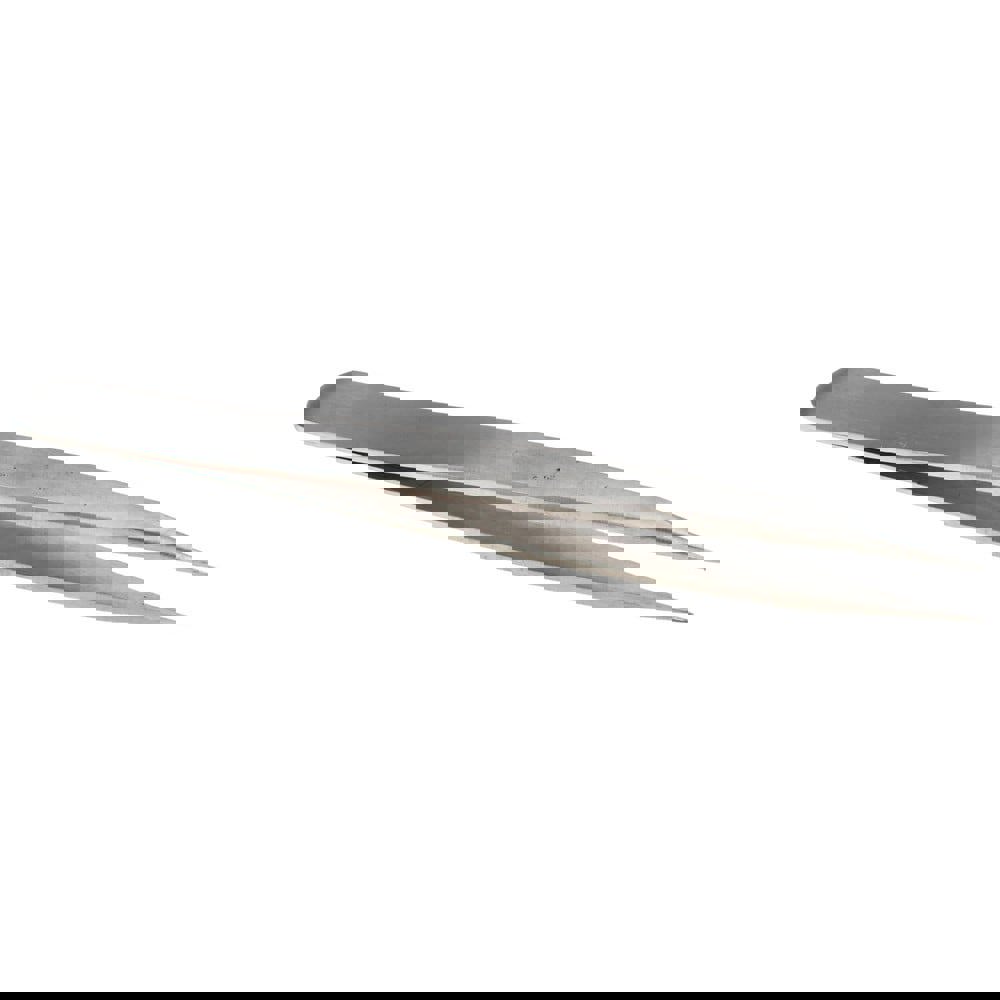 Dumont-Style Swiss Pattern Tweezer: OO-SA, Stainless Steel, Thick Shank with Flat Edge, Honed & Blunt Point Tip, 4-3/4