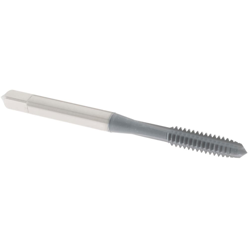 Straight Flute Tap: #10-24 UNC, 3 Flute, Plug Chamfer, High-Speed Steel