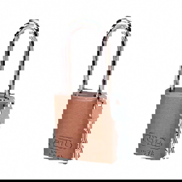 Lockout Padlock: Keyed Different, Aluminum, Aluminum Shackle, Brown