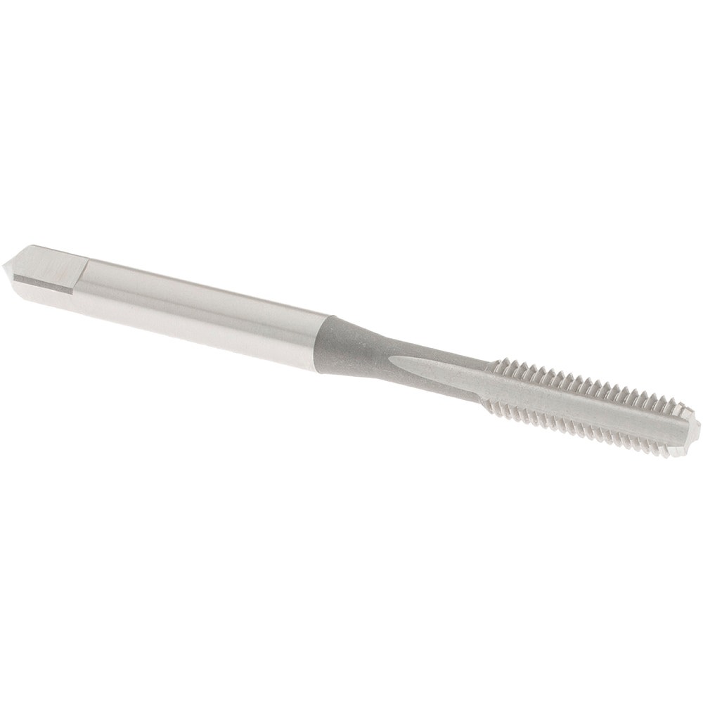 Straight Flute Tap: #10-32 UNF, 3 Flute, Bottoming Chamfer, 3B Class of Fit, High-Speed Steel, Bright/Uncoated Finish