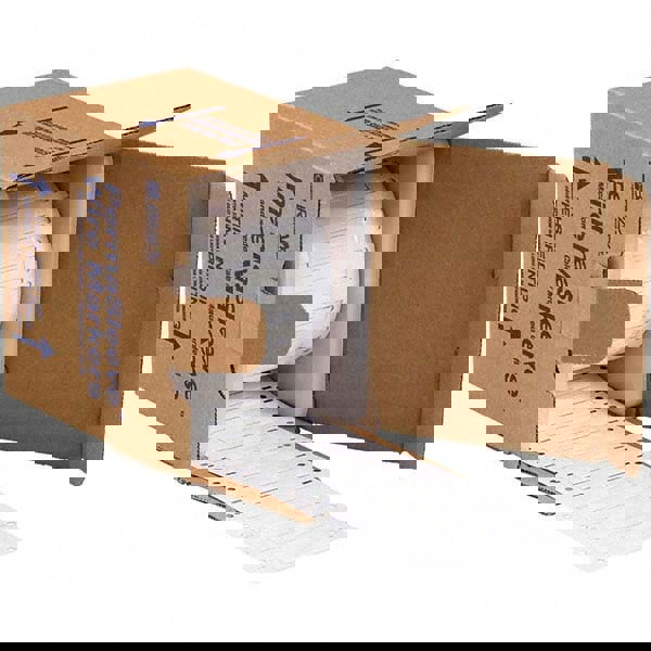 Label Maker Label: White, Polyolefin, 7,500 per Roll