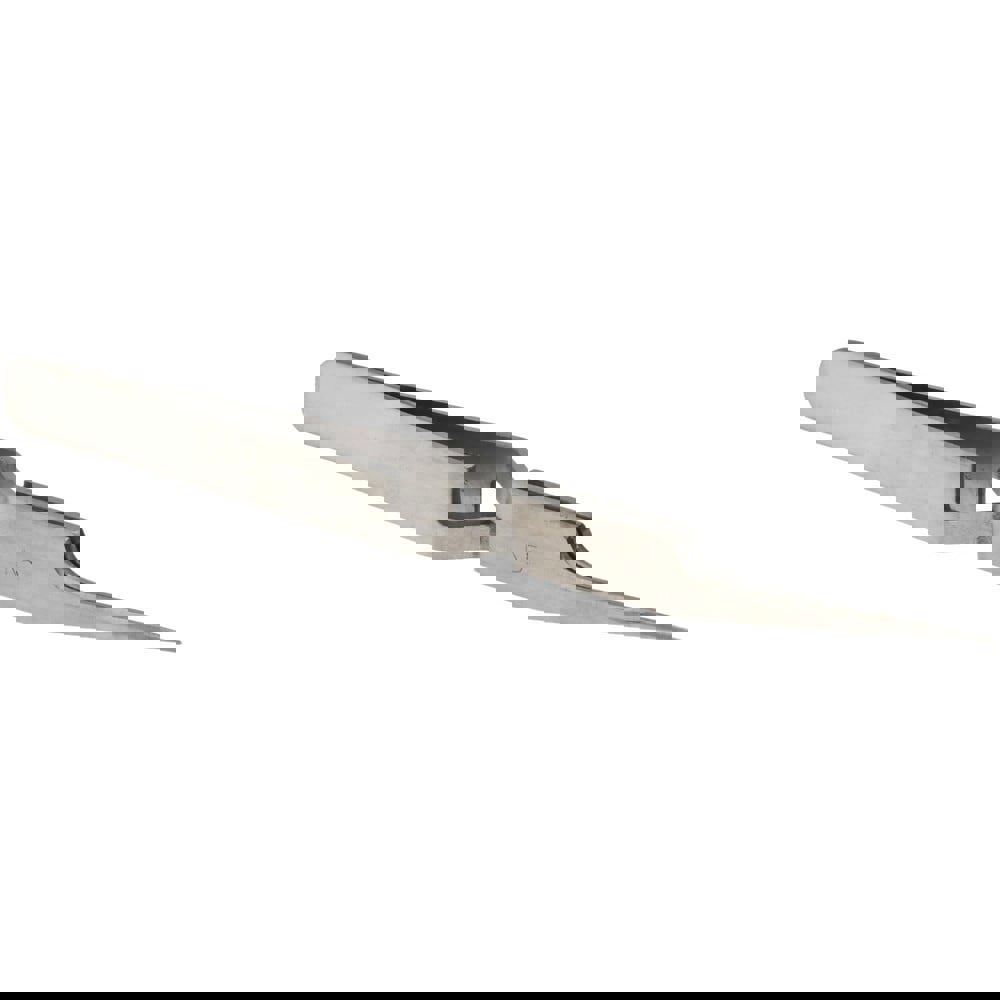 Reverse Action Tweezer: N5A, Long Fine Offset Point Tip, 4-3/4