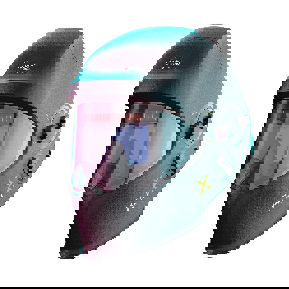 Helix Quattro Welding Helmet: Black, Polyamide, Shade 3, 4-14, [ATT_AdjustmentType_LOV]