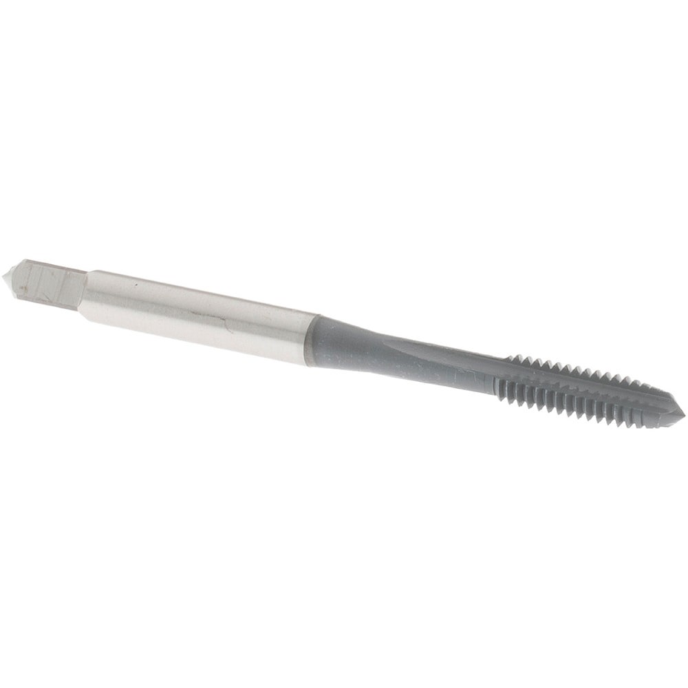 Straight Flute Tap: #8-32 UNC, 3 Flute, Plug Chamfer, 2B Class of Fit, High-Speed Steel