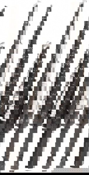 Drill Bit Set: 3 Pc, 0.125