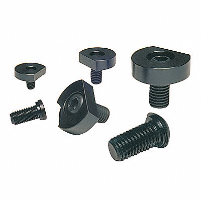 Cam Action Clamps; Base Type: Standard ; Clamping Force: 2000lb ; Material: Steel ; Overall Width: 1.23in ; Stud Thread Size: 3/8-16 in ; Features: Flat Edge; Low Profile