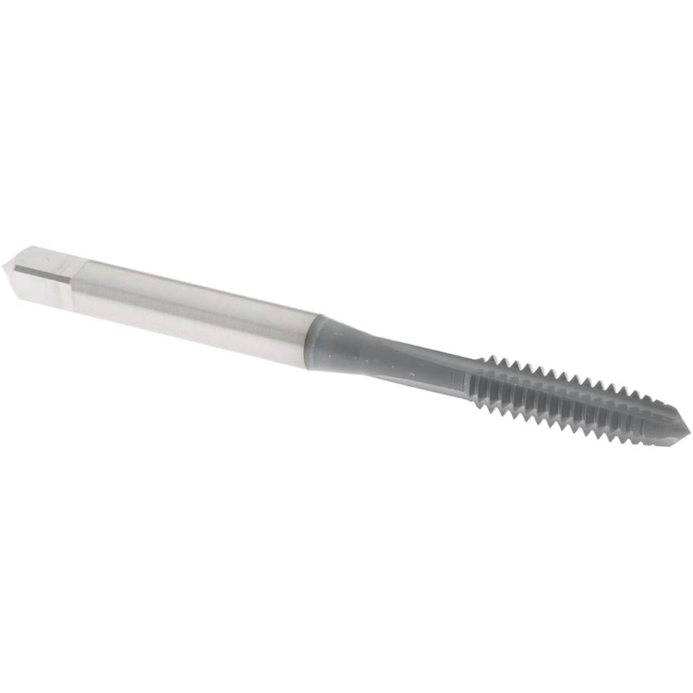 Straight Flute Tap: #10-24 UNC, 3 Flute, Plug Chamfer, 2B & 3B Class of Fit, High-Speed Steel