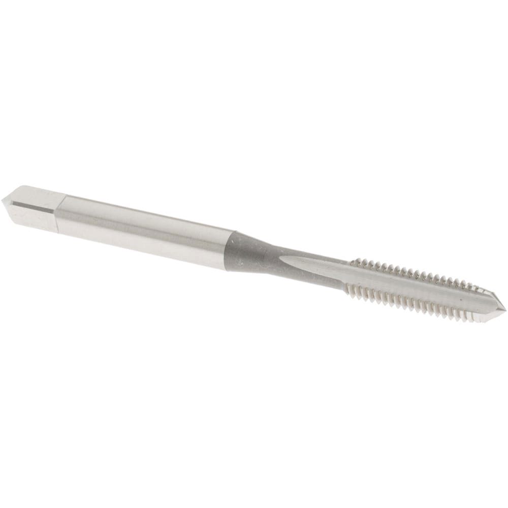 Straight Flute Tap: #10-32 UNF, 3 Flute, Plug Chamfer, 2B Class of Fit, High-Speed Steel, Bright/Uncoated Finish