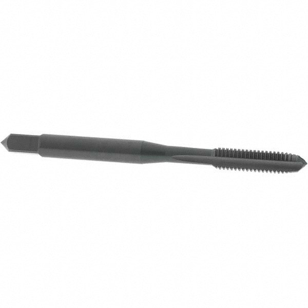 Straight Flute Tap: #10-32 UNF, 3 Flutes, Plug, 2B Class of Fit, High Speed Steel, Oxide Coated