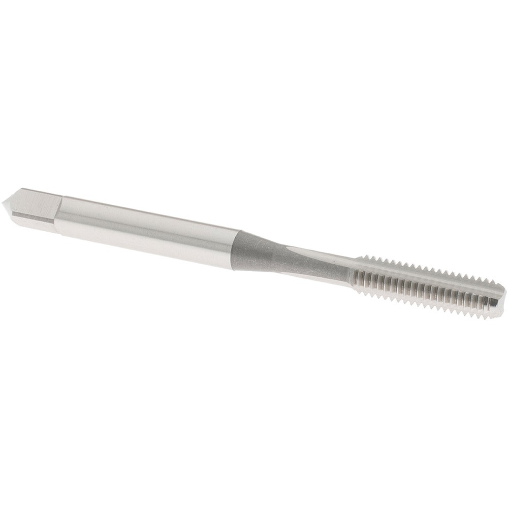 Straight Flute Tap: #10-32 UNF, 3 Flute, Bottoming Chamfer, 2B Class of Fit, High-Speed Steel, Bright/Uncoated Finish