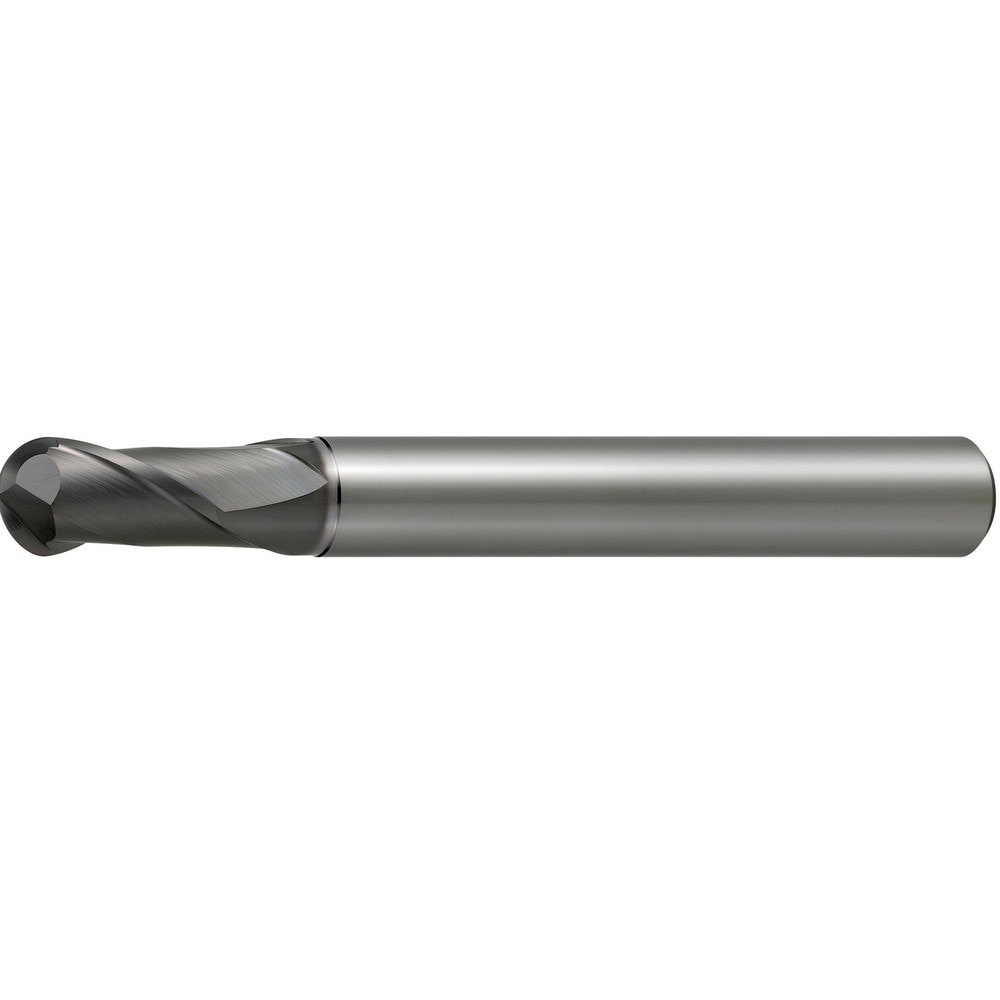Ball End Mills; Mill Diameter (Decimal Inch): 0.4724 ; Mill Diameter (mm): 12.00 ; Number Of Flutes: 2 ; End Mill Material: Solid Carbide ; Length of Cut (Decimal Inch): 0.8661 ; Length of Cut (mm): 22.00