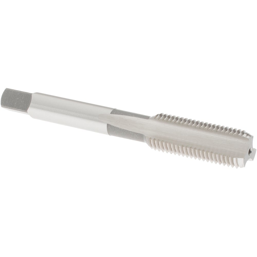Straight Flute Tap: 7/16-20 UNF, 3 Flute, Bottoming Chamfer, High-Speed Steel, Bright/Uncoated Finish