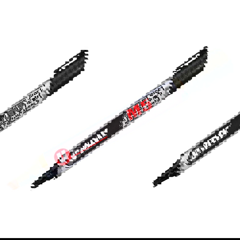 Markers & Paintsticks; Marker Type: Ink Marker; Tip Shape: Chisel; Color: Black; Ink Type: Alcohol Base; Tip Type: Chisel; For Use On: Wood; Glass; Corrugated Boxes; Wax Cartons; Plastic; Metal; Rubber; Textiles; Stroke Width (Fractional Inch): 13/64; Min