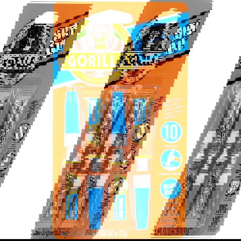 Glue; Glue Type: Super Glue ; Container Size: 3 g ; Container Type: Tube ; Working Time: None ; Color: Clear ; Full Cure Time (Hours): 24.00