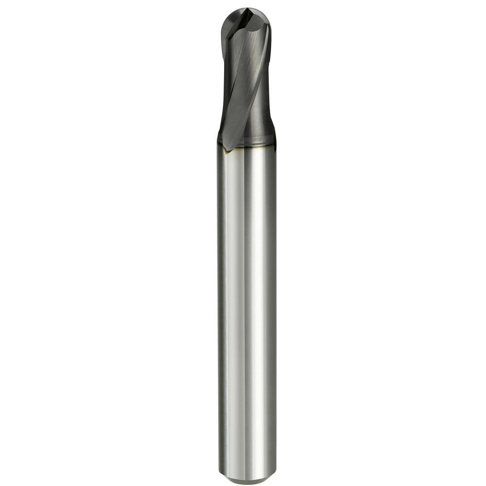 Ball End Mills; Mill Diameter (Decimal Inch): 0.1181 ; Mill Diameter (mm): 3.00 ; Number Of Flutes: 2 ; End Mill Material: Solid Carbide ; Length of Cut (Decimal Inch): 0.1181 ; Length of Cut (mm): 3.00