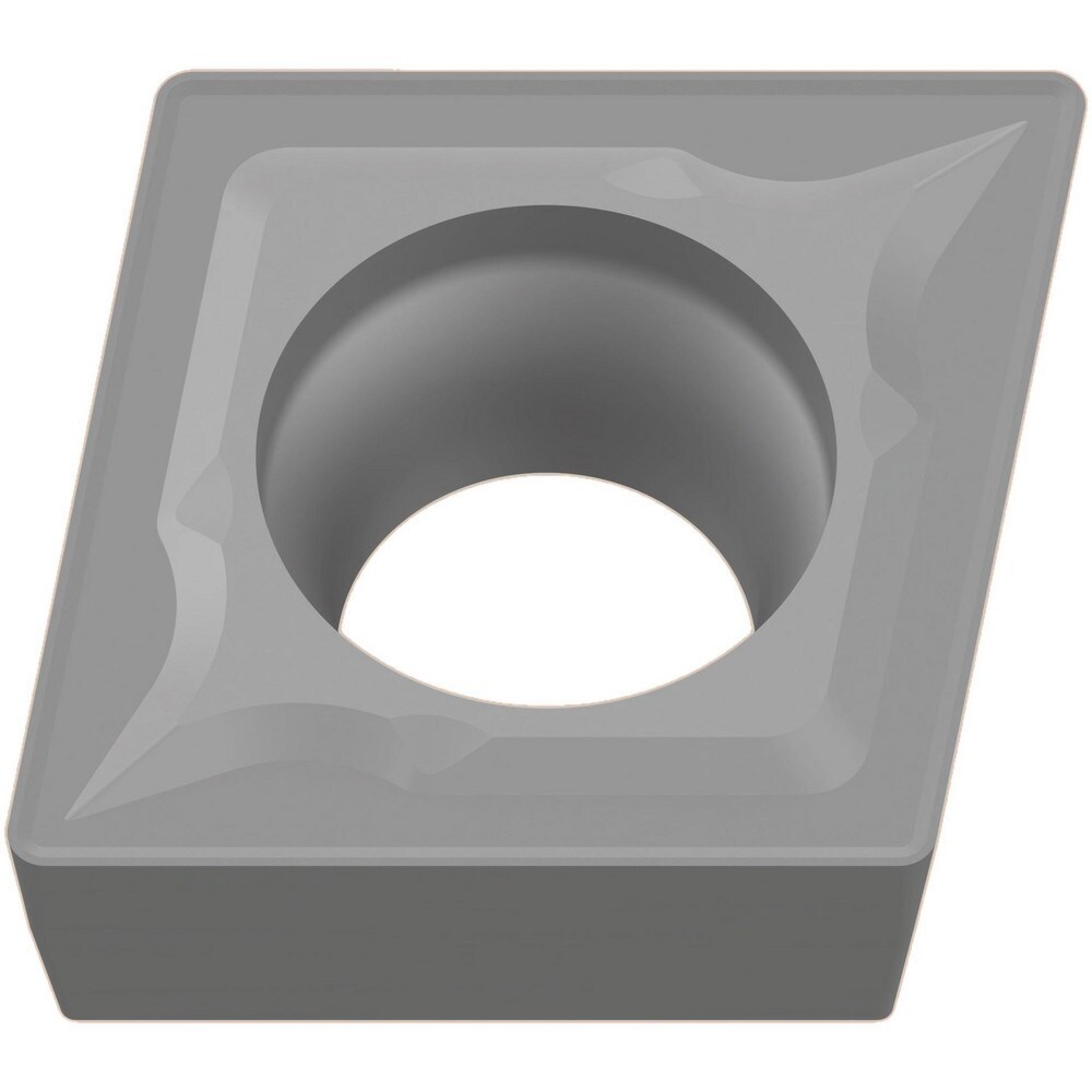 Turning Inserts; Relief Angle: 7.000 ; Insert Style: CCMT ; Corner Radius (mm): 1.20 ; Corner Radius (Inch): 3/64 ; Corner Radius (Decimal Inch): 0.0469 ; Included Angle: 80.00