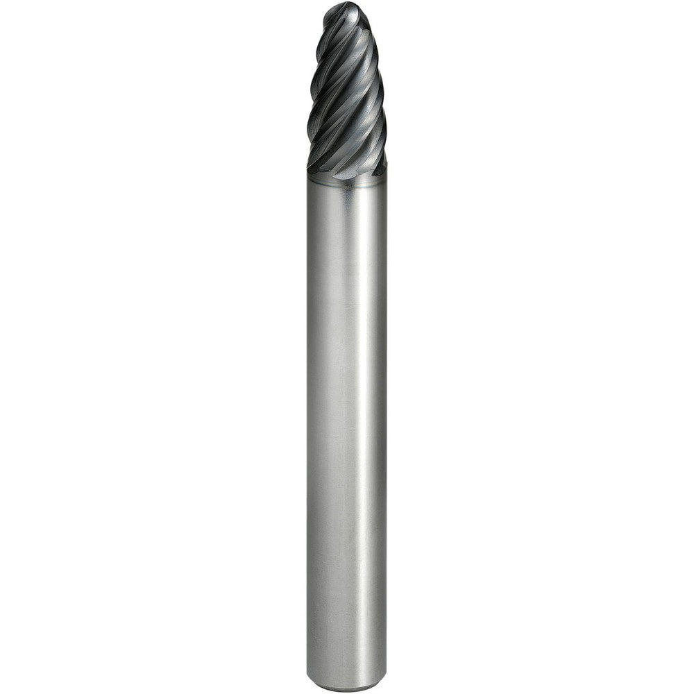 Barrel Cutter End Mills; End Type: Circle Segment Oval Form ; Material: Carbide ; Taper Angle Per Side: 85.00 ; Small End Diameter (mm): 10.00 ; Shank Diameter (mm): 10.0000 ; Length of Cut (mm): 26.0000