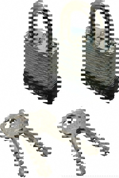 Padlock: Steel, Keyed Alike, 1-1/8