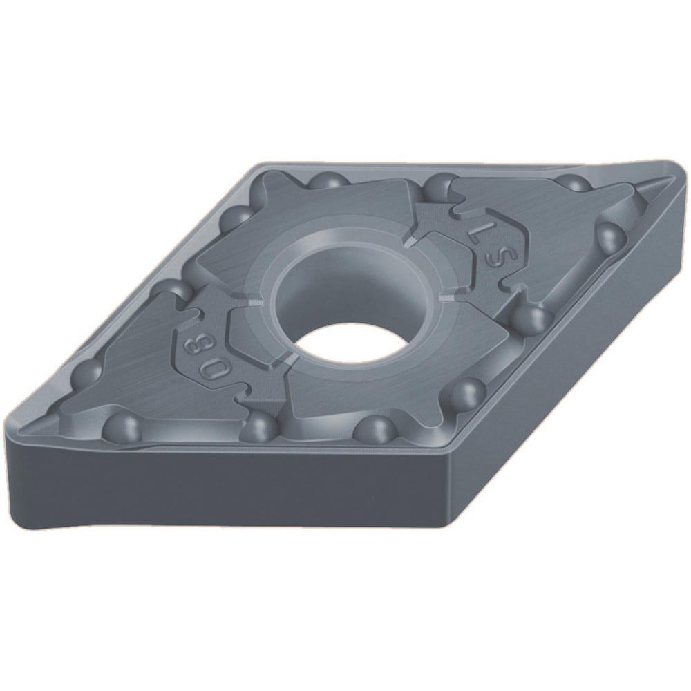 Turning Inserts; Relief Angle: 0.000 ; Insert Style: DNMG ; Corner Radius (mm): 0.80 ; Corner Radius (Inch): 1/32 ; Corner Radius (Decimal Inch): 0.0312 ; Included Angle: 55.00