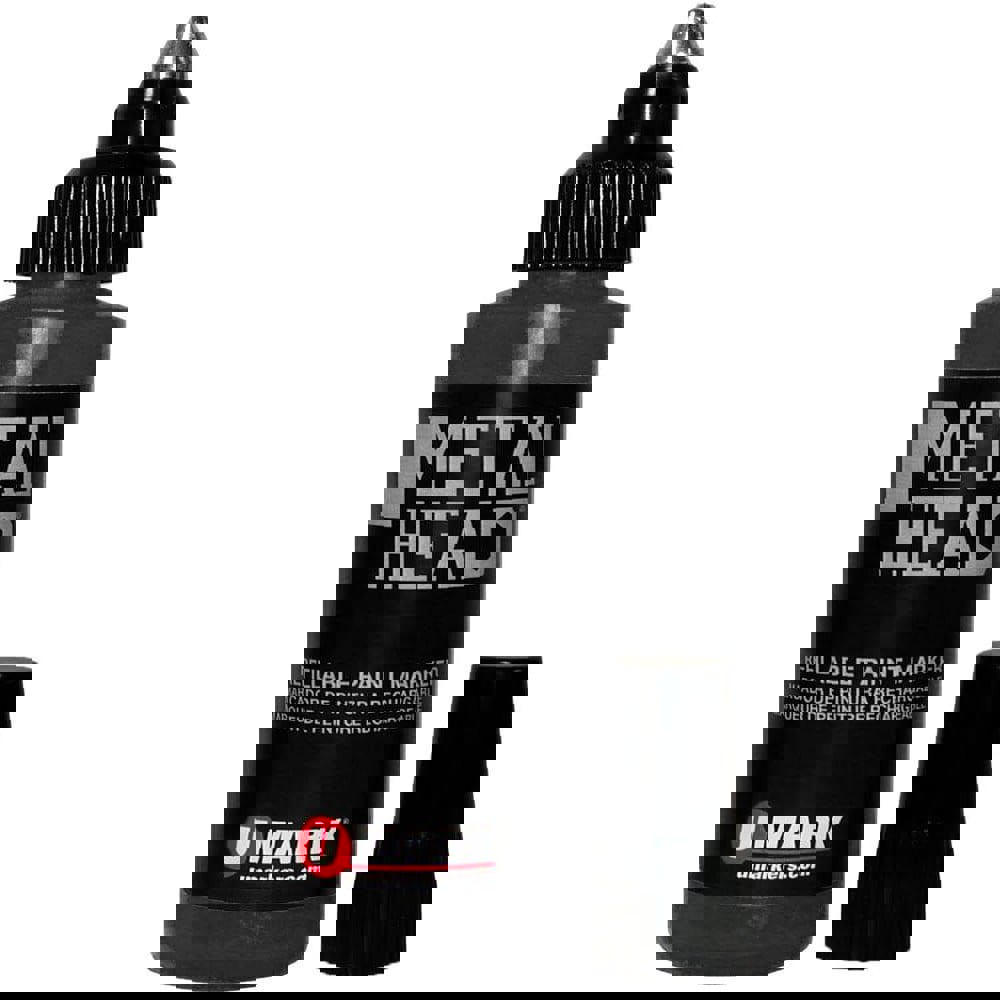 Markers & Paintsticks; Marker Type: Liquid Paint Marker; Tip Shape: Point; Color: Black; Ink Type: Oil Base; Tip Type: Ball Point; For Use On: Concrete; Metal; Steel; Lumber; Stroke Width (Fractional Inch): 5/32; Minimum Temperature (C - 2 Decimals): -46.