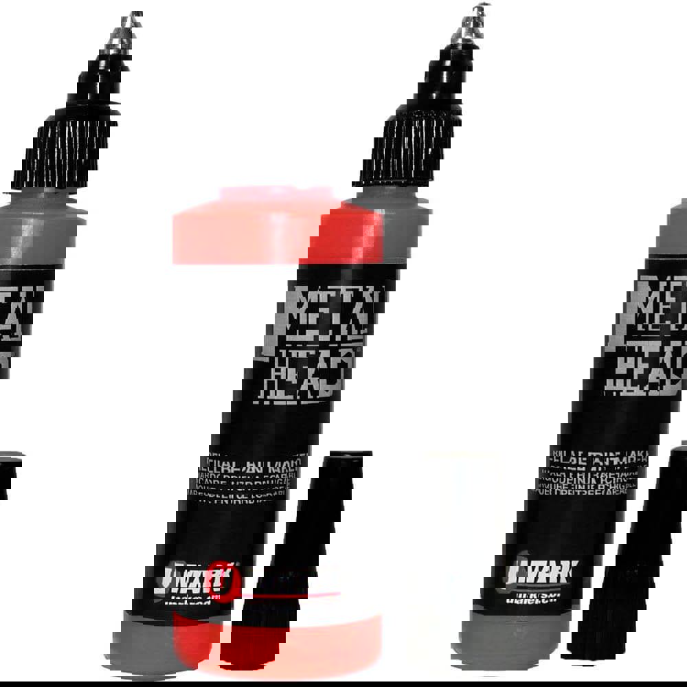 Markers & Paintsticks; Marker Type: Liquid Paint Marker; Tip Shape: Point; Color: Red; Ink Type: Oil Base; Tip Type: Ball Point; For Use On: Concrete; Metal; Steel; Lumber; Stroke Width (Fractional Inch): 5/32; Minimum Temperature (C - 2 Decimals): -46.00