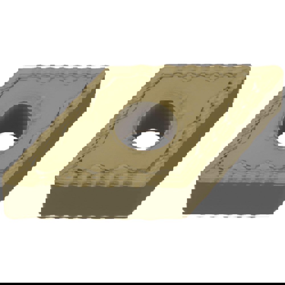 Turning Inserts; Insert Style: DNMG ; Insert Shape: Rhombic 55 ; Included Angle: 55.00 ; Inscribed Circle (Inch): 1/2 ; Inscribed Circle (Decimal Inch): 0.5000 ; Inscribed Circle (mm): 12.70