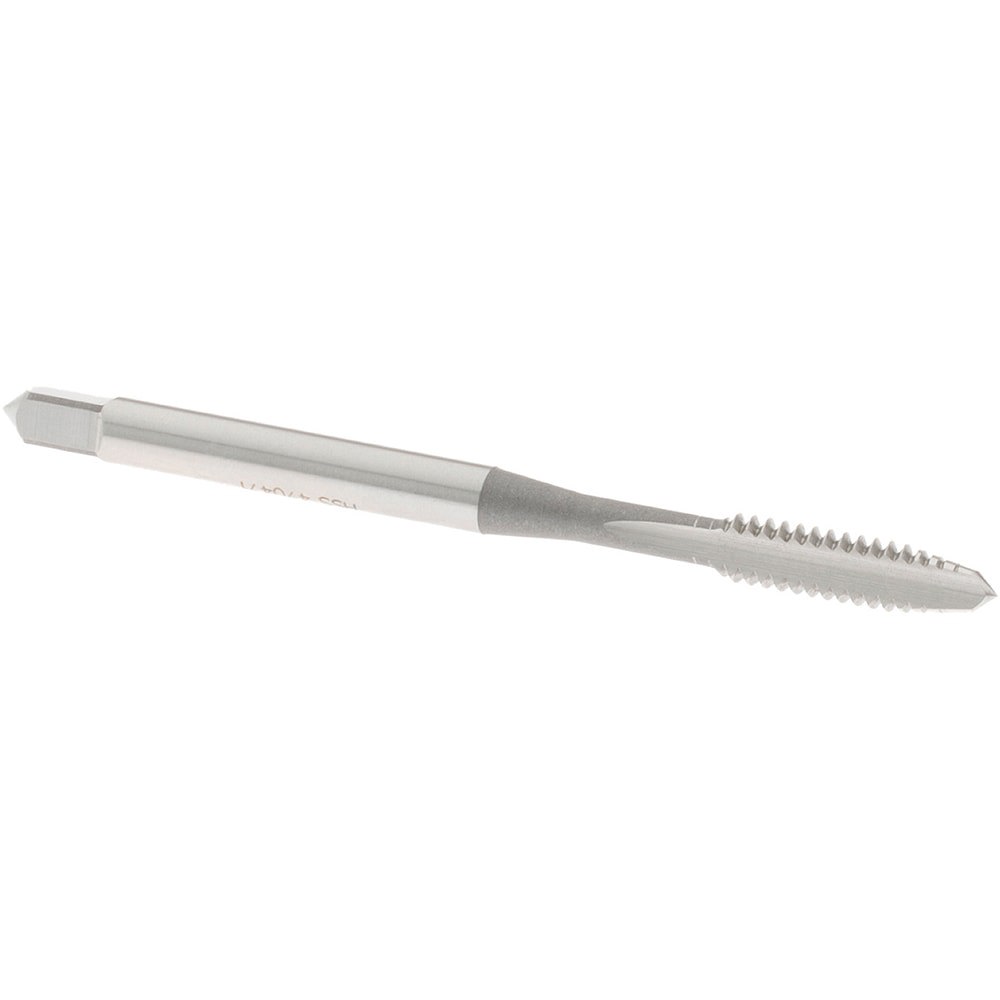 Straight Flute Tap: #6-32 UNC, 2 Flute, Plug Chamfer, High-Speed Steel, Bright/Uncoated Finish