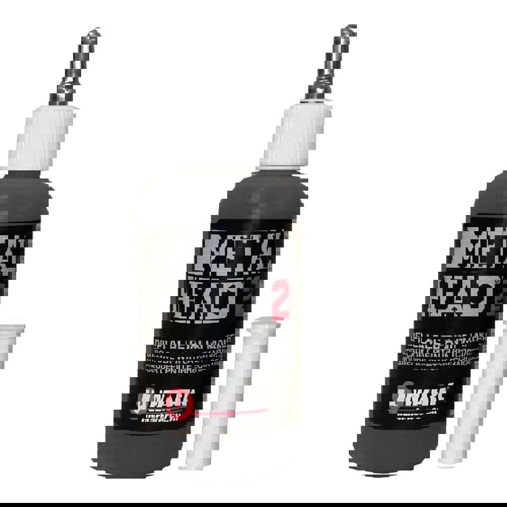 Markers & Paintsticks; Marker Type: Liquid Paint Marker; Tip Shape: Point; Color: Black; Ink Type: Oil Base; Tip Type: Ball Point; For Use On: Concrete; Metal; Steel; Lumber; Stroke Width (Fractional Inch): 5/64; Minimum Temperature (C - 2 Decimals): -46.