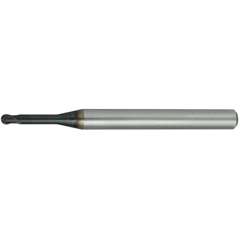 Ball End Mills; Mill Diameter (Decimal Inch): 0.1575 ; Mill Diameter (mm): 4.00 ; Number Of Flutes: 2 ; End Mill Material: Solid Carbide ; Length of Cut (Decimal Inch): 0.1181 ; Length of Cut (mm): 3.00