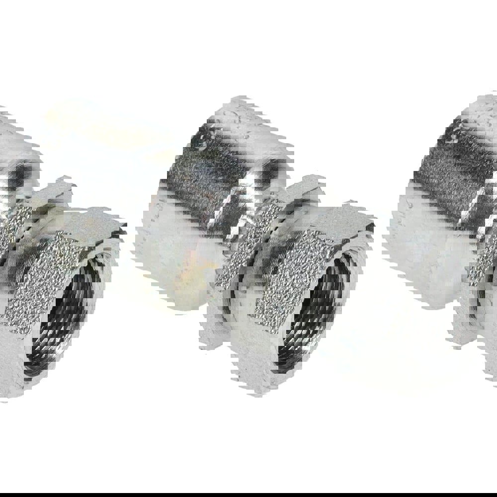 Hydraulic Hose Female JIC 37 deg, 45 deg Dual Flare Swivel Straight Fitting: 0.18 mm Hose ID, Hose Size 4, 7/16-20 Thread, 6,000 psi