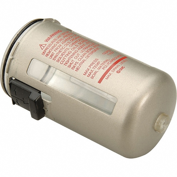 55 CFM Max Air Flow, 145 Max psi, Filter Lubricator Bowl Assembly for Regulator Lubricators