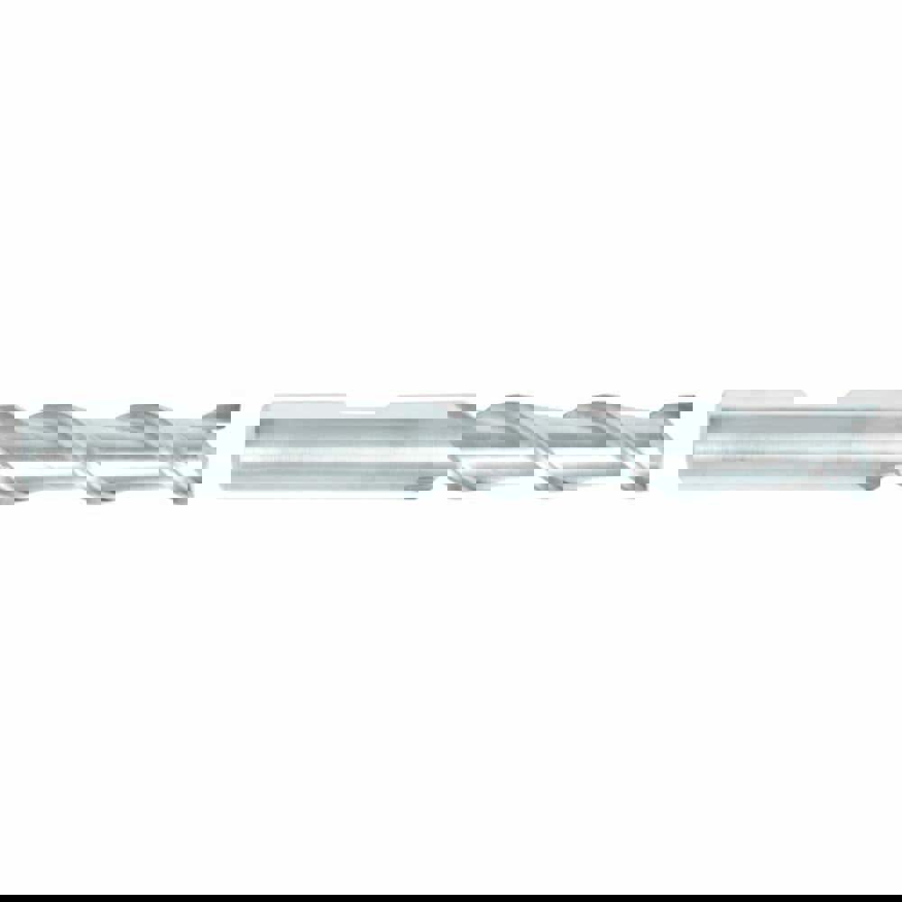 Square End Mill: 3/8'' Dia, 2'' LOC, 3/8'' Shank Dia, 3-3/4'' OAL, 2 Flutes, High Speed Steel