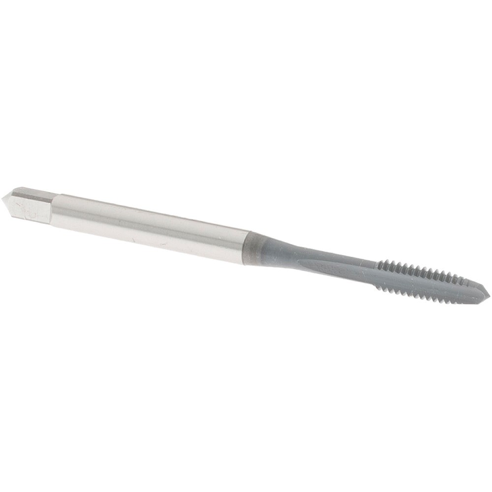 Straight Flute Tap: #5-40 UNC, 2 Flute, Plug Chamfer, 2B & 3B Class of Fit, High-Speed Steel
