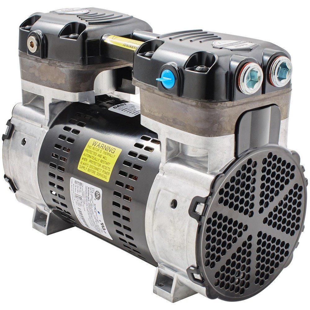 Piston-Type Vacuum Pumps; Compressor Type: Compressor Pump ; Horsepower: 3/4 ; Cubic Feet Per Minute: 5.5 ; Vacuum Pressure: 27 ; Voltage: 120/230V ; Frequency: 50/60HZ