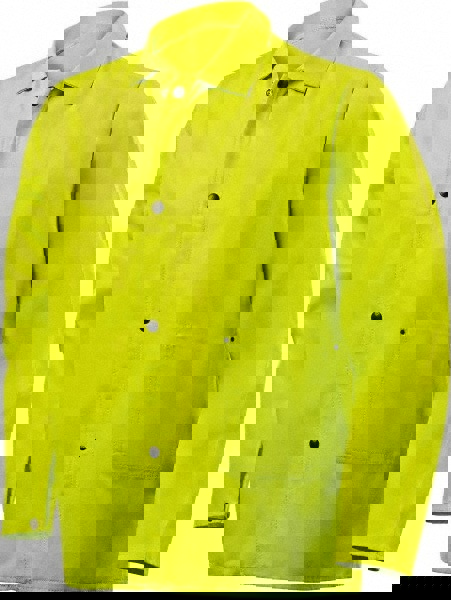 High Visibility & Welding Jacket: Size 2X-Large, Cotton & Nomex, Snaps Closure