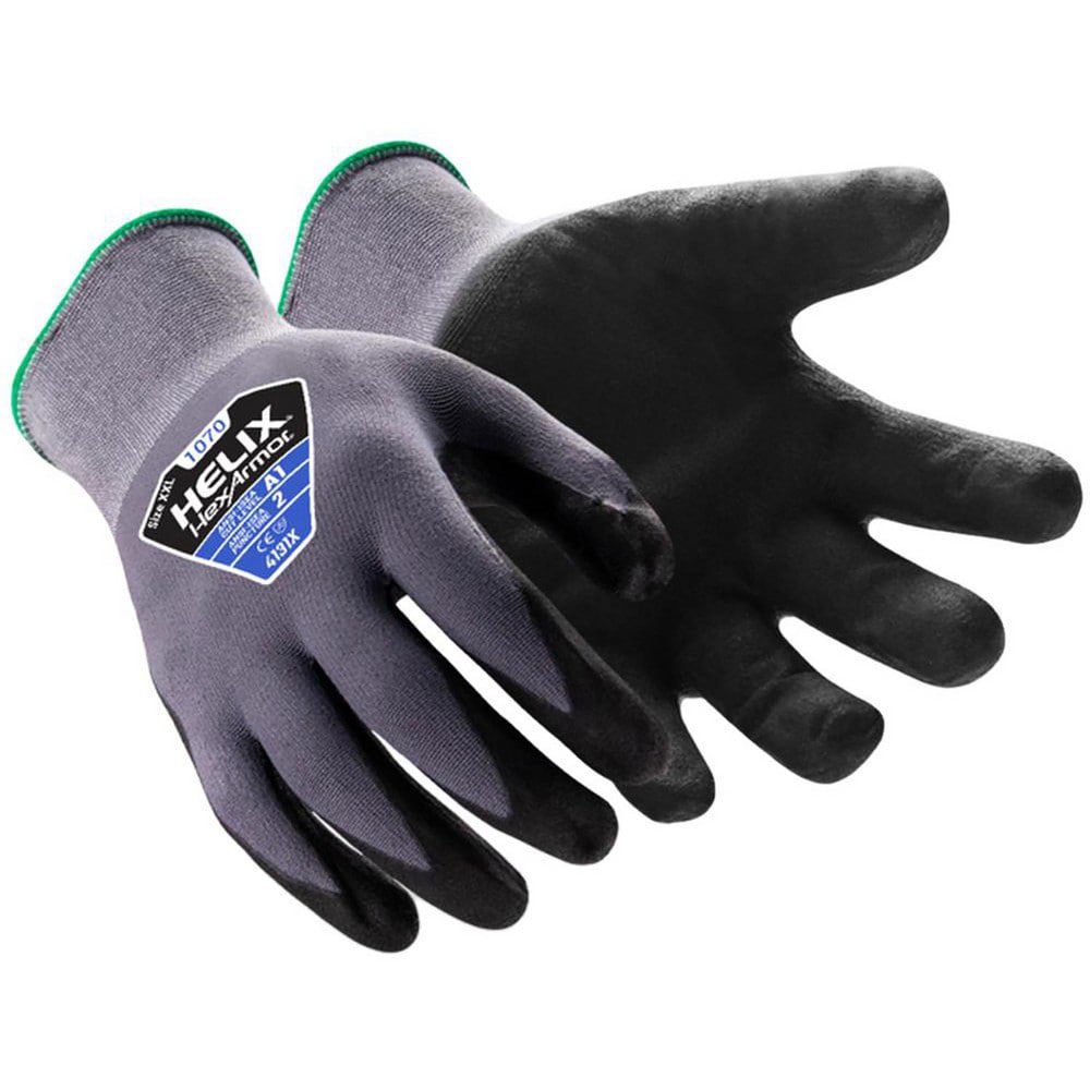 Cut & Puncture-Resistant Gloves: Size 2XS, ANSI Cut A1, ANSI Puncture 2, Micro-Foam Nitrile, Nylon & Spandex Blend