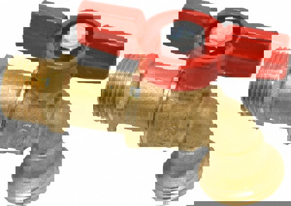 1/2 Inch Pipe, 125 psi WOG Rating, Brass Hose Bibb, Stop Valve