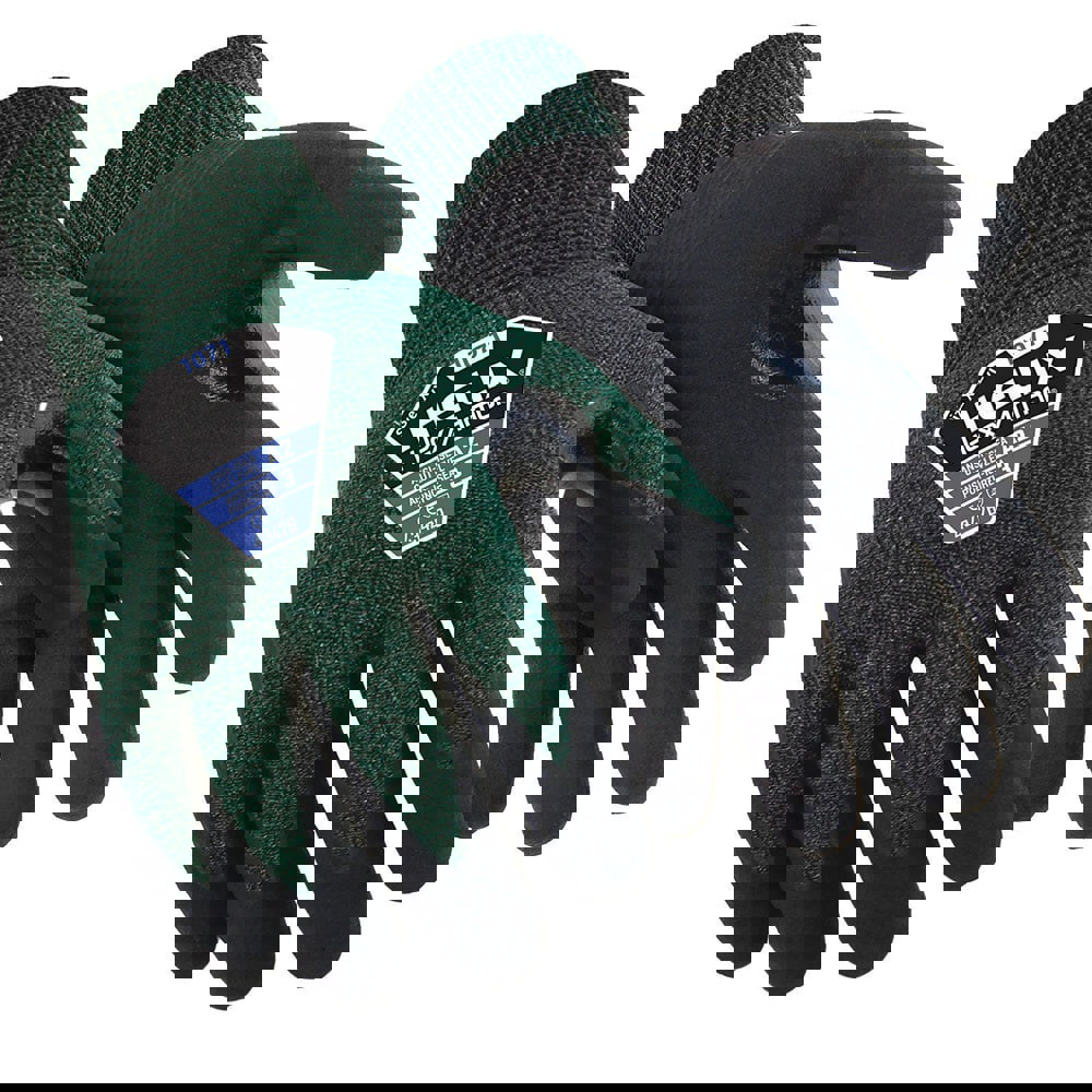 General Purpose Gloves: Size X-Large, ANSI Cut A2, ANSI Puncture 3, Micro-Foam Nitrile, Series Helix