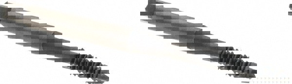 Straight Flute Tap: #6-32 UNC, 2 Flute, Plug Chamfer, 2B Class of Fit, High-Speed Steel, Oxide Finish