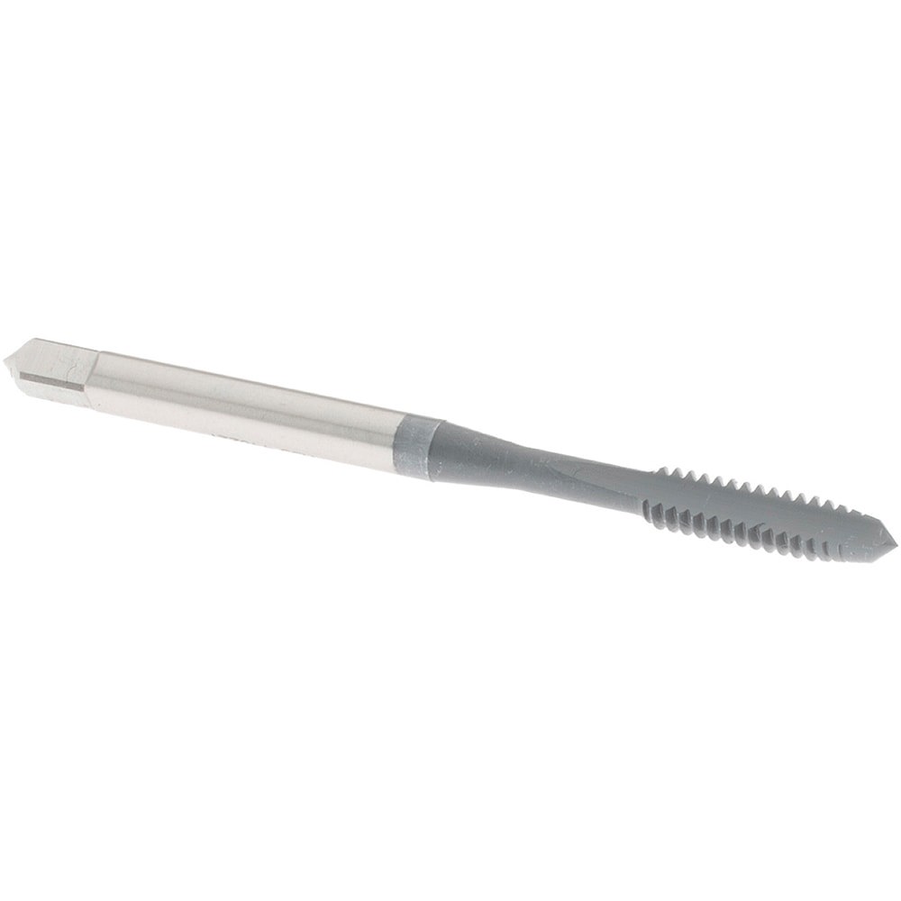 Straight Flute Tap: #6-32 UNC, 2 Flute, Plug Chamfer, 2B Class of Fit, High-Speed Steel