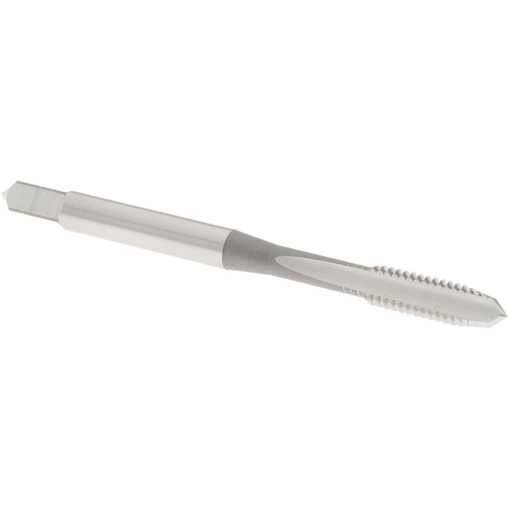 Straight Flute Tap: #8-32 UNC, 2 Flute, Plug Chamfer, 2B Class of Fit, High-Speed Steel, Bright/Uncoated Finish