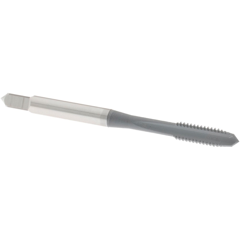 Straight Flute Tap: #8-32 UNC, 2 Flute, Plug Chamfer, 2B Class of Fit, High-Speed Steel