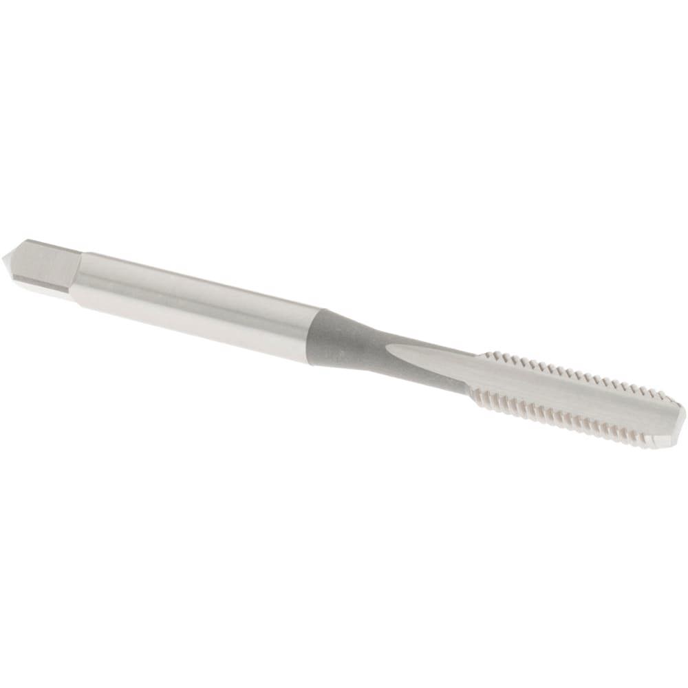 Straight Flute Tap: #10-32 UNF, 2 Flute, Bottoming Chamfer, 2B Class of Fit, High-Speed Steel, Bright/Uncoated Finish