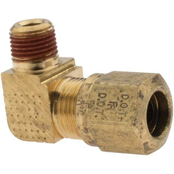Compression Tube Male Elbow: 1/8