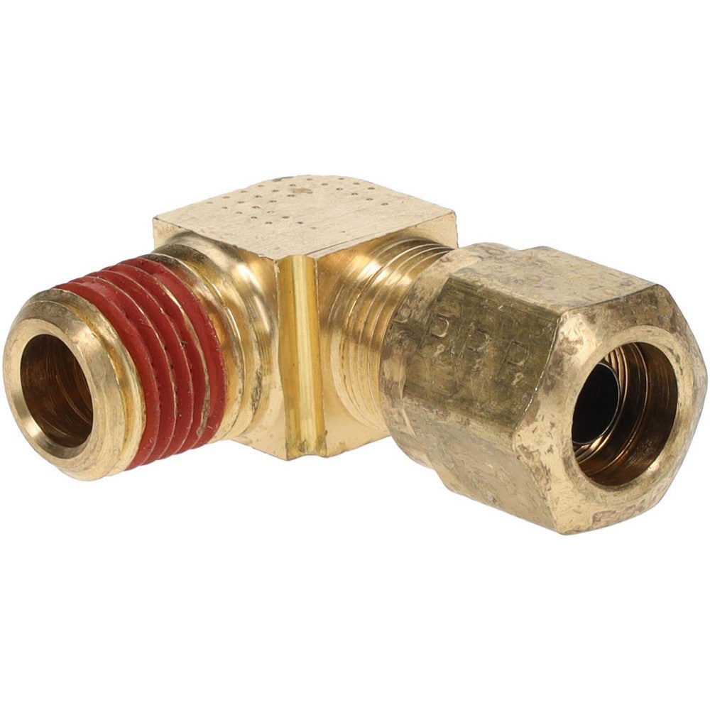 Compression Tube Male Elbow: 1/4