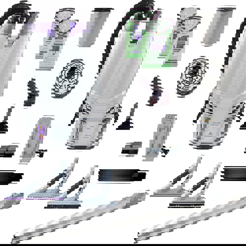 Portable & Backpack Vacuum Cleaners; Power Source: Battery ; Filtration Type: HEPA ; Vacuum Collection Type: Disposable Bag ; Maximum Air Flow: 65CFM ; Maximum Amperage: 8.00 ; Voltage: 60V DC