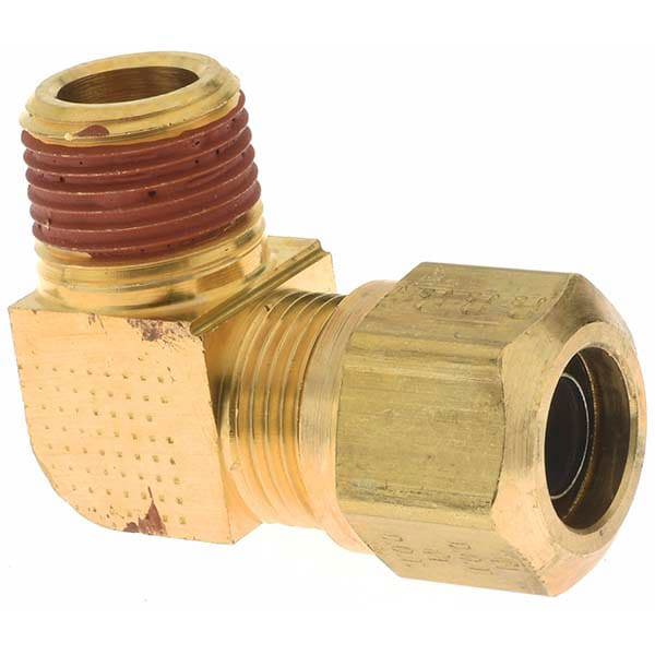 Compression Tube Male Elbow: 3/8