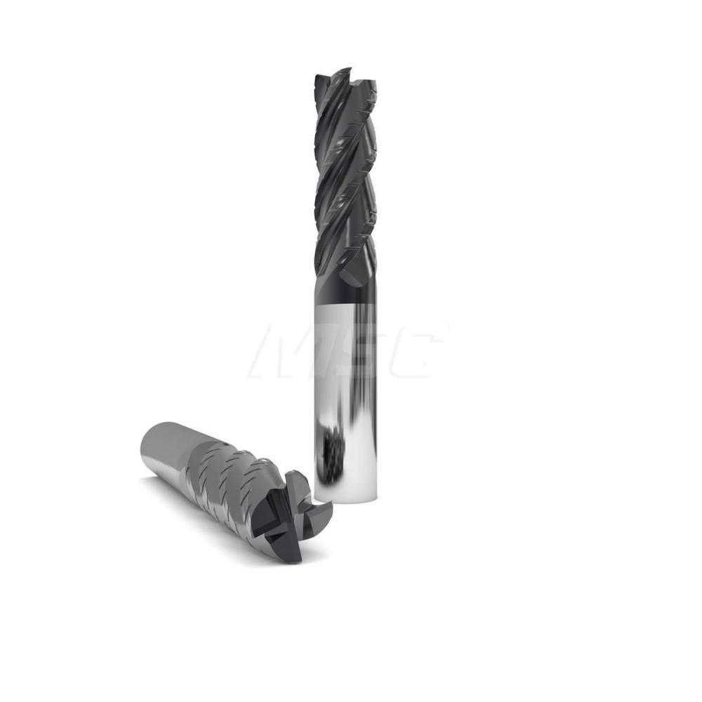 Square End Mill: 5/16'' Dia, 1/2'' LOC, 5/16'' Shank Dia, 2'' OAL, 4 Flutes, Solid Carbide