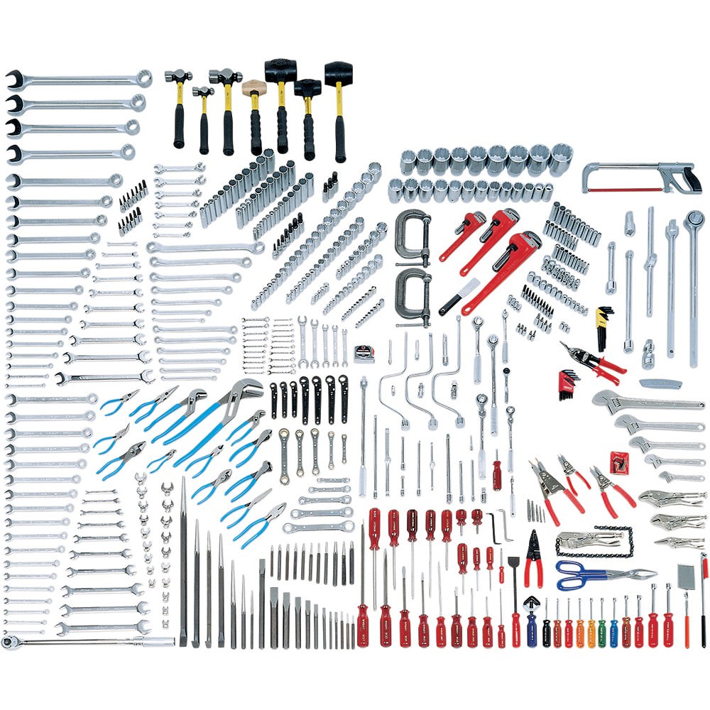 Combination Hand Tool Sets; Set Type: Mega Master Tool Set ; Number Of Pieces: 556 ; Measurement Type: Inch; Metric ; Tool Finish: Chrome-Plated